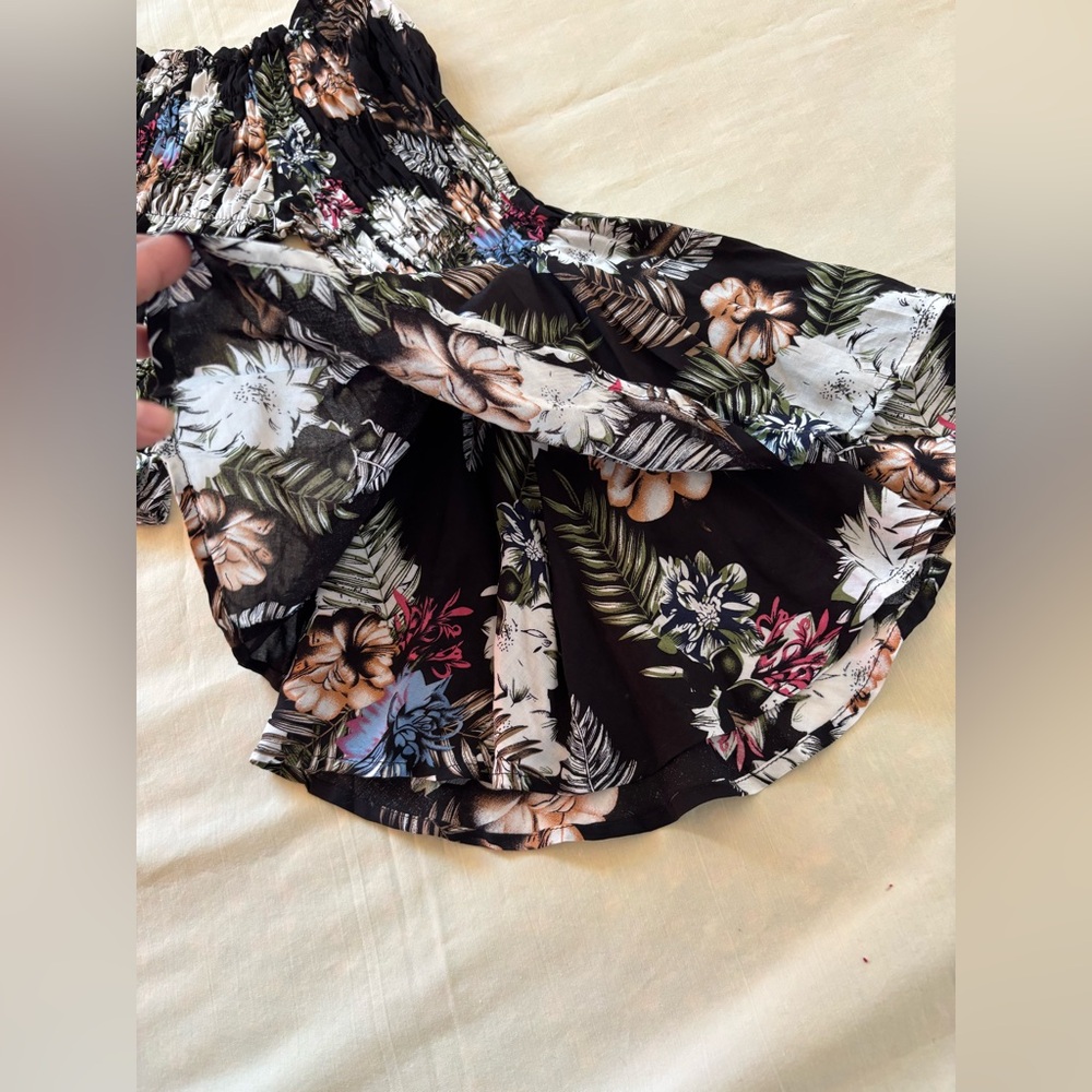 Ewto Elegant Floral Off-Shoulder Crop Top Size M long sleeve - Picture 11 of 14